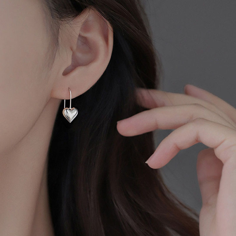 S925 sterling silver love earrings