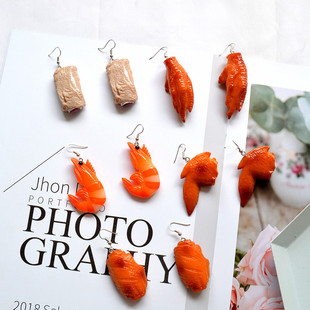 Sharp knife kitchen knife earrings quirky acrylic earrings