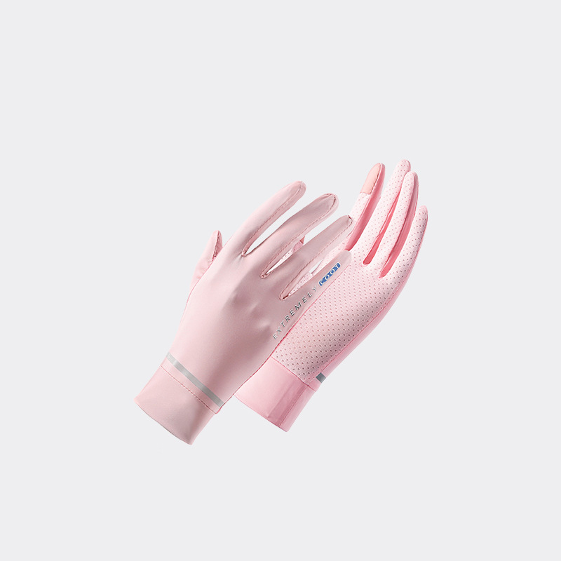 Thin clamshell sunscreen gloves for summer