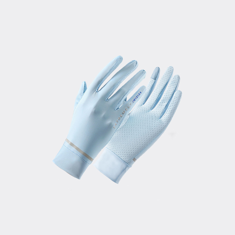 Thin clamshell sunscreen gloves for summer