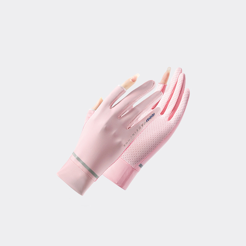 Thin clamshell sunscreen gloves for summer
