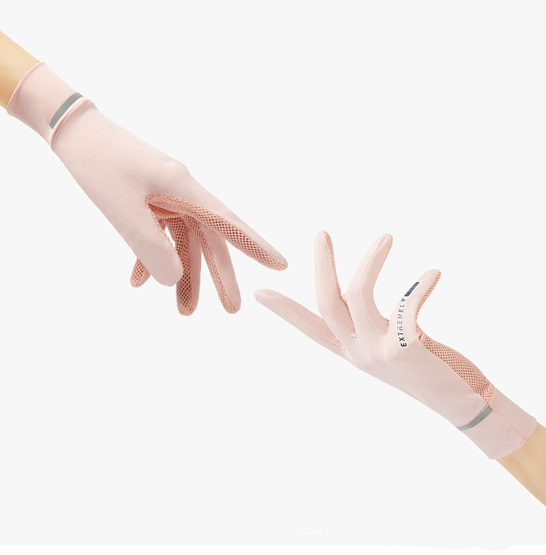 Thin clamshell sunscreen gloves for summer