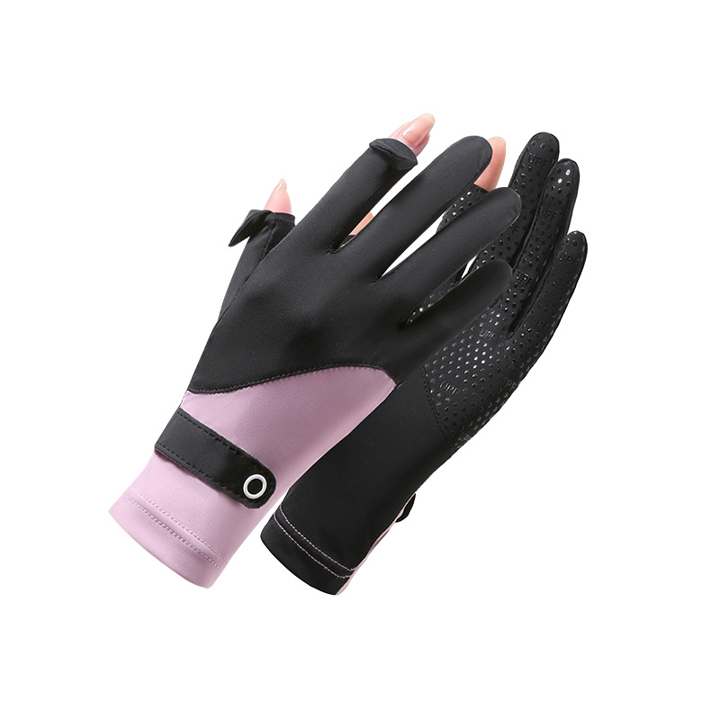 Thin clamshell sunscreen gloves for summer