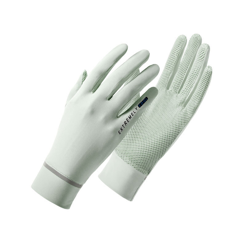 Thin clamshell sunscreen gloves for summer