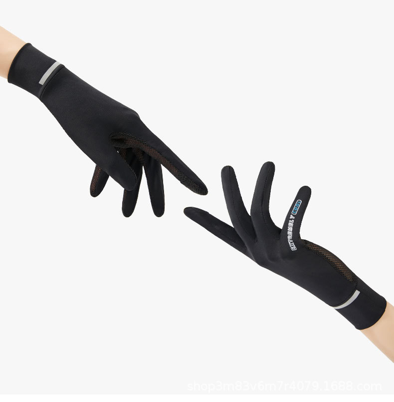 Thin clamshell sunscreen gloves for summer