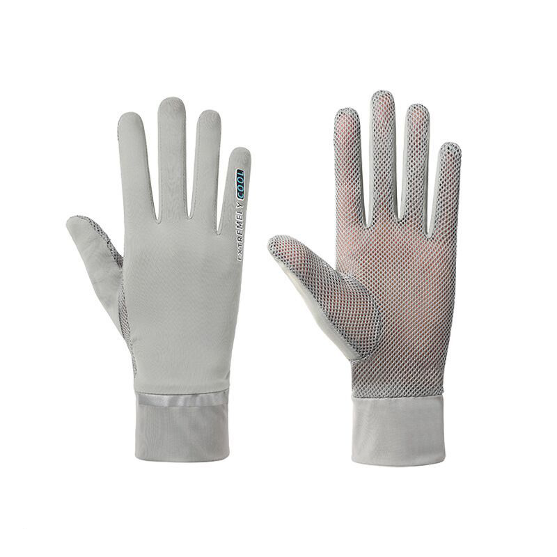 Thin clamshell sunscreen gloves for summer