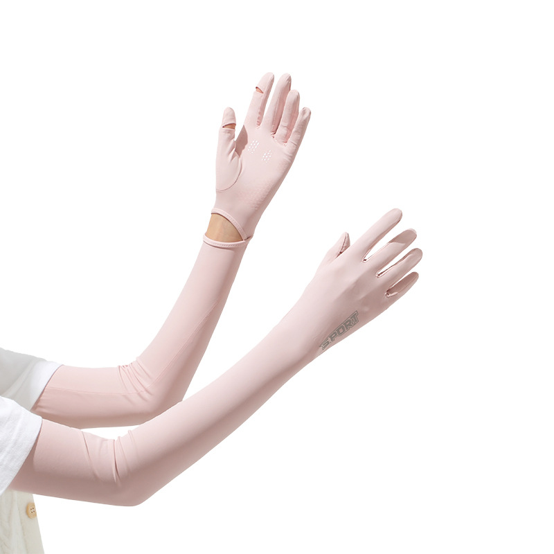 Thin clamshell sunscreen gloves for summer