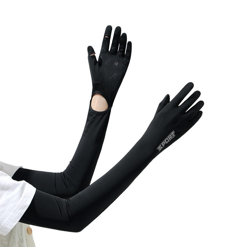Thin clamshell sunscreen gloves for summer