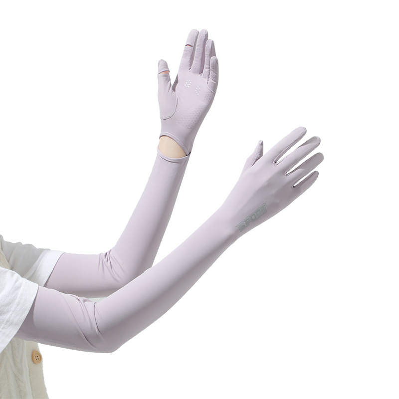 Thin clamshell sunscreen gloves for summer