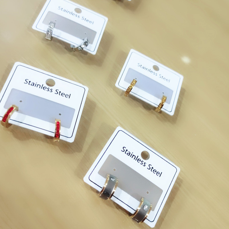 Titanium steel ear buckle for both men and women for allergy prevention