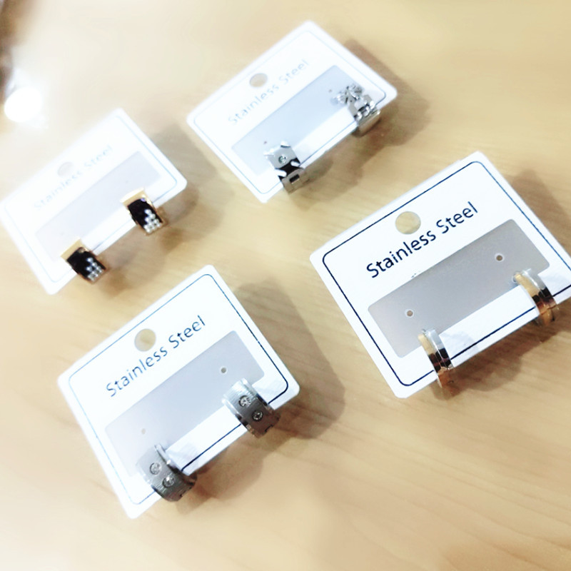 Titanium steel ear buckle for both men and women for allergy prevention