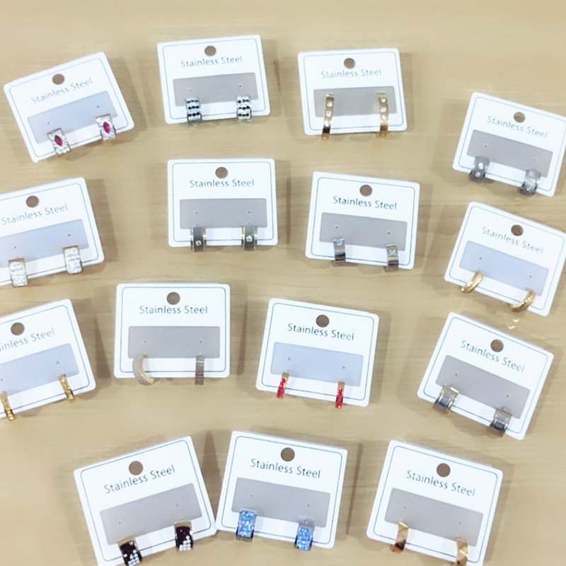 Titanium steel ear buckle for both men and women for allergy prevention