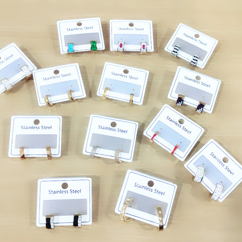 Titanium steel ear buckle for both men and women for allergy prevention