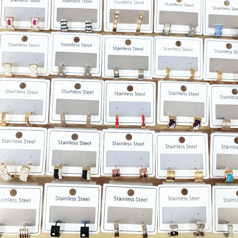 Titanium steel ear buckle for both men and women for allergy prevention