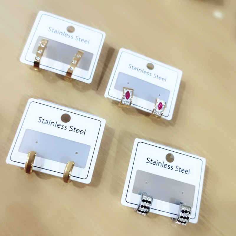 Titanium steel ear buckle for both men and women for allergy prevention