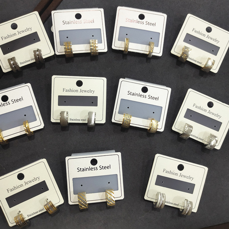 Titanium steel ear buckle for both men and women for allergy prevention