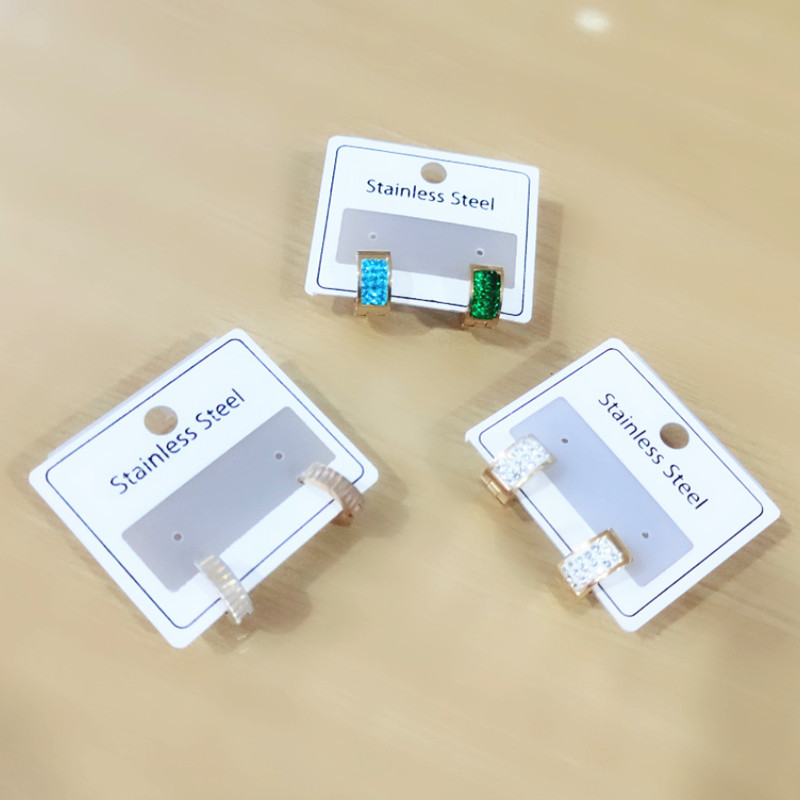 Titanium steel ear buckle for both men and women for allergy prevention