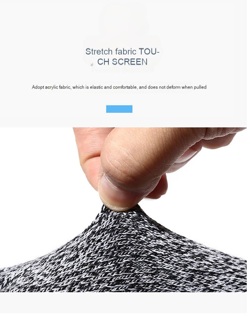 Touch screen Magic gloves with fleece thickened warm knit gloves