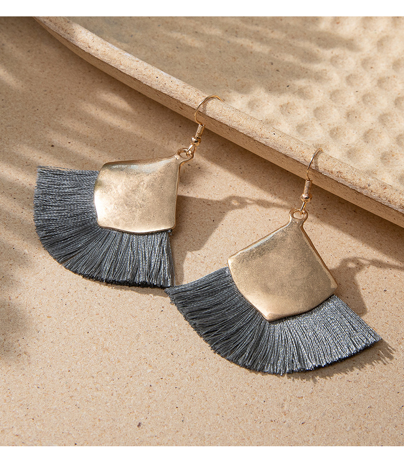 ins Holiday rattan Earrings for women Raffia woven earrings