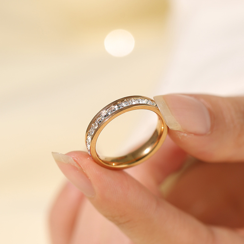 ins wind element ring titanium steel ring for women