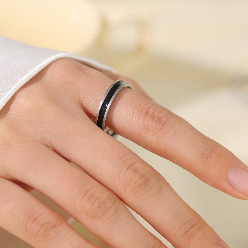 ins wind element ring titanium steel ring for women