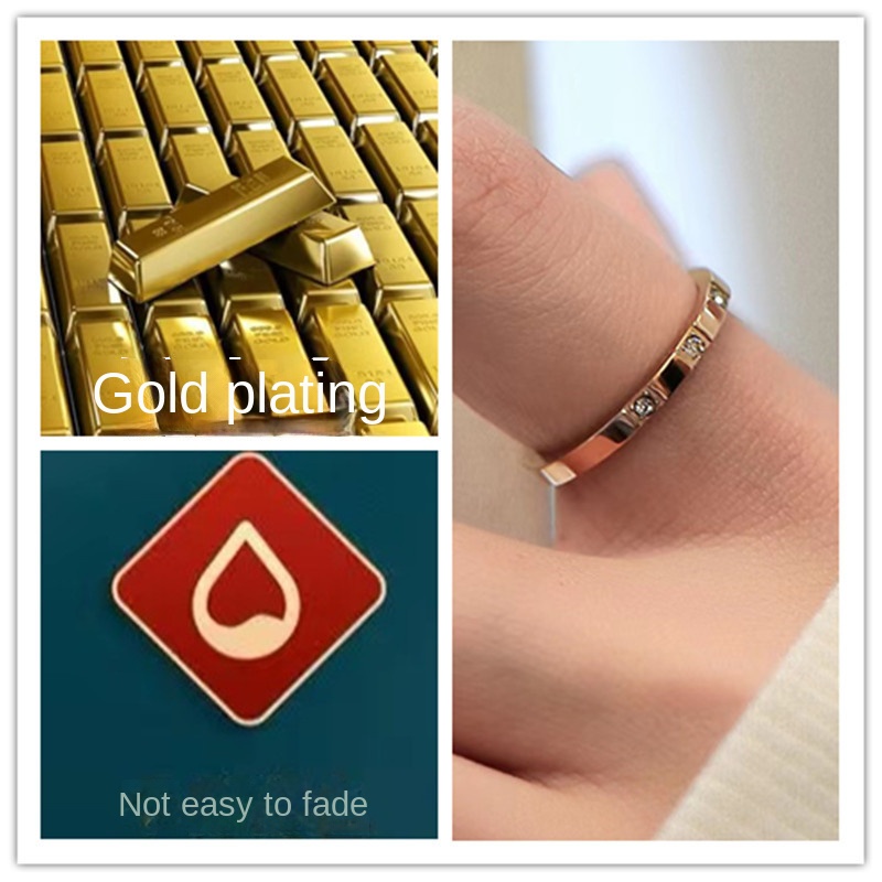 ins wind element ring titanium steel ring for women