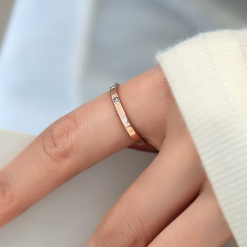 ins wind element ring titanium steel ring for women
