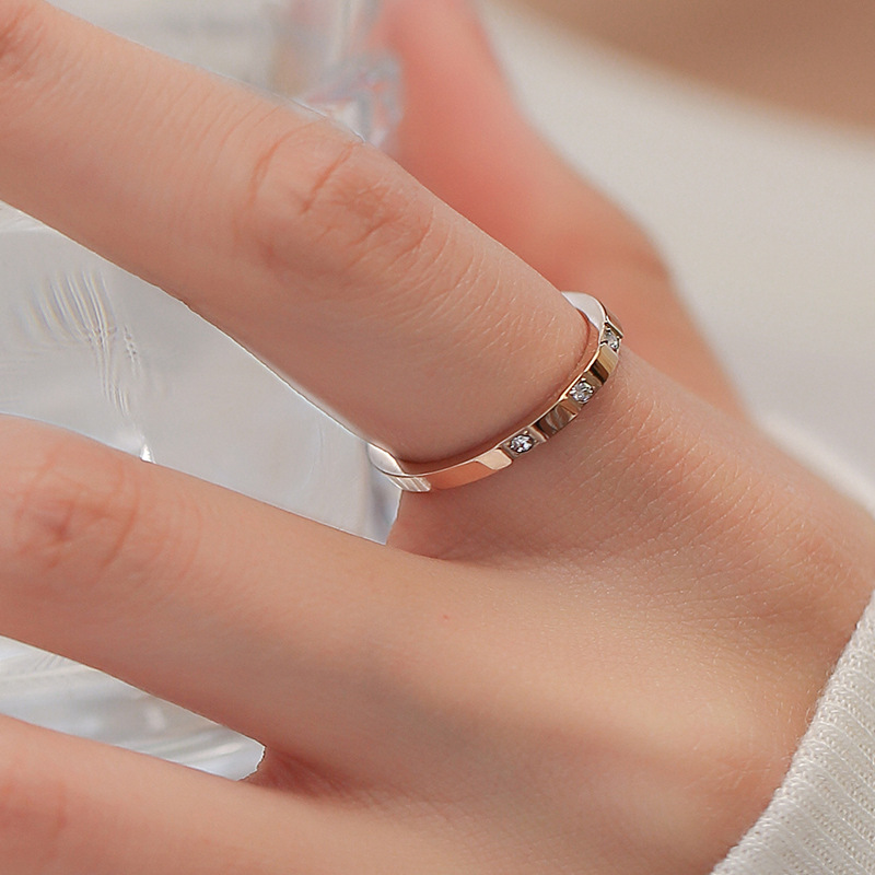 ins wind element ring titanium steel ring for women