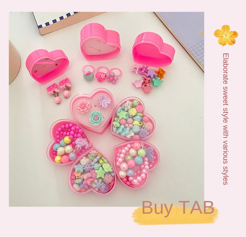66pc children’s Unicorn bracelet pink set