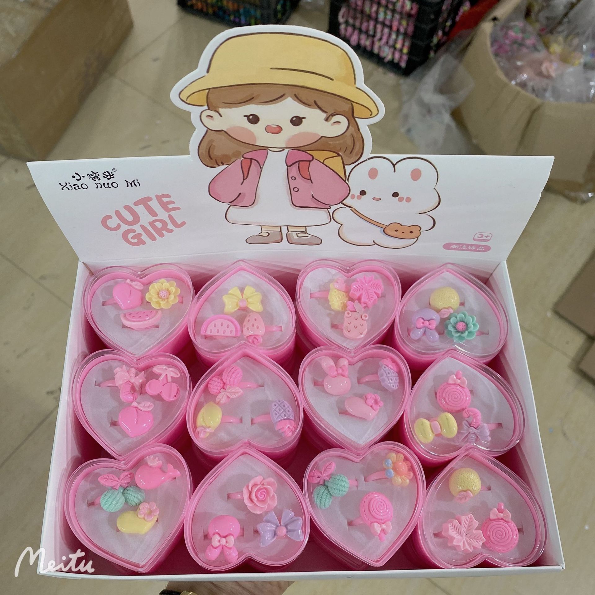 66pc children’s Unicorn bracelet pink set