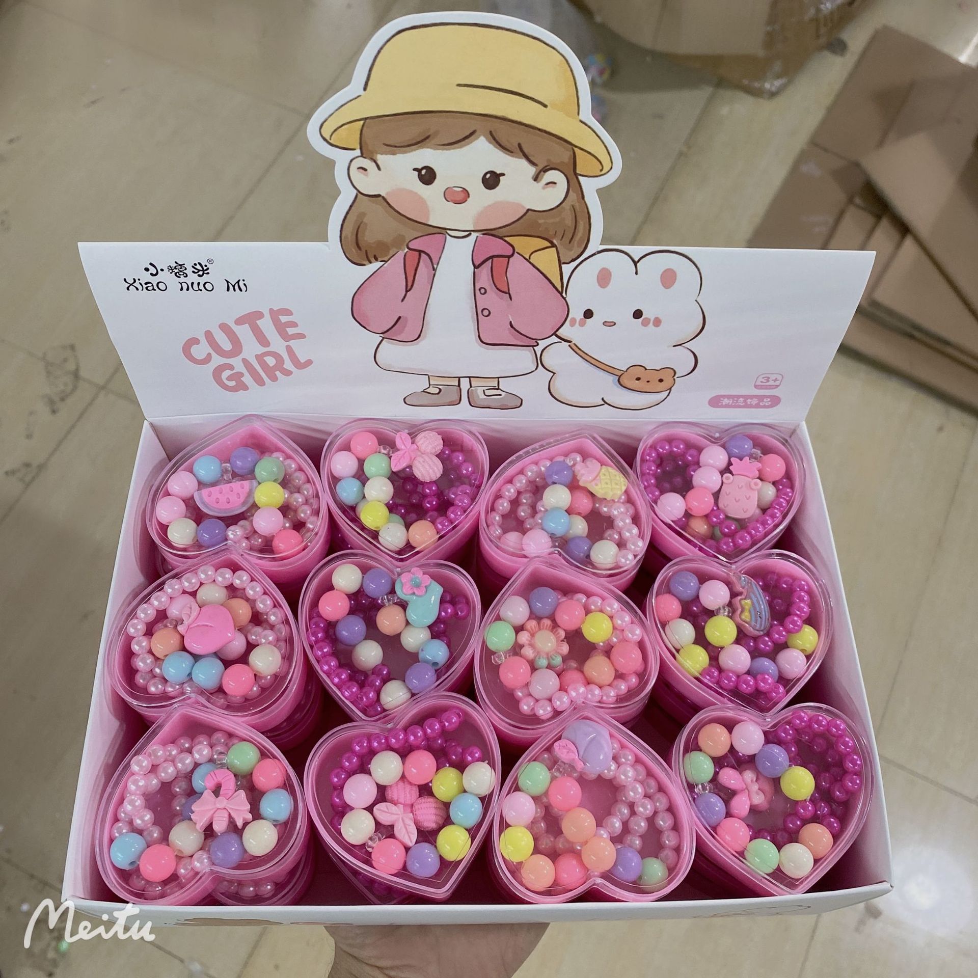 66pc children’s Unicorn bracelet pink set