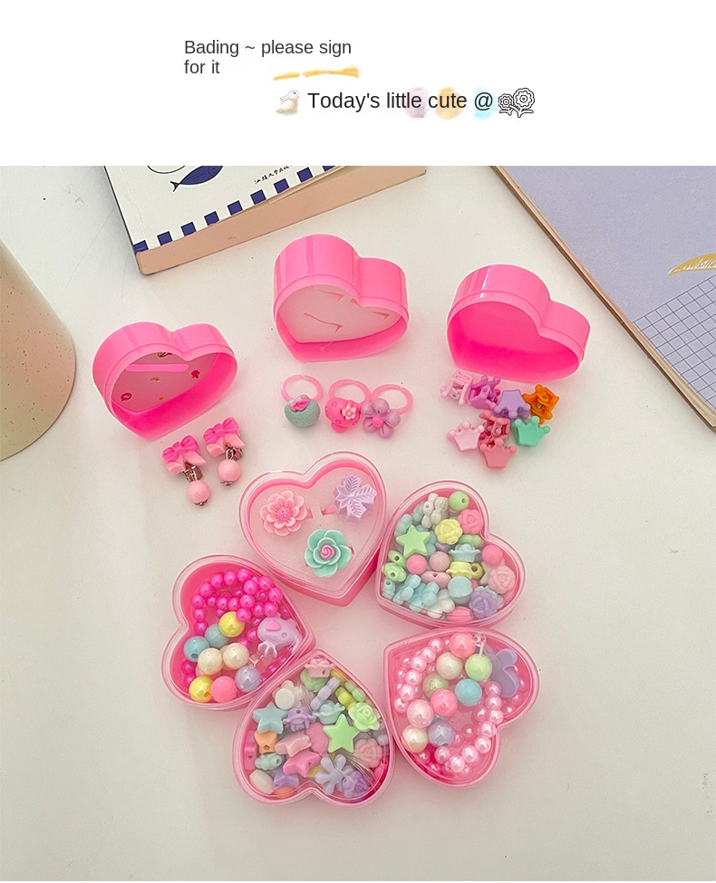 66pc children’s Unicorn bracelet pink set