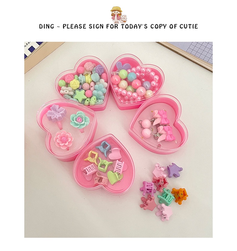 66pc children’s Unicorn bracelet pink set