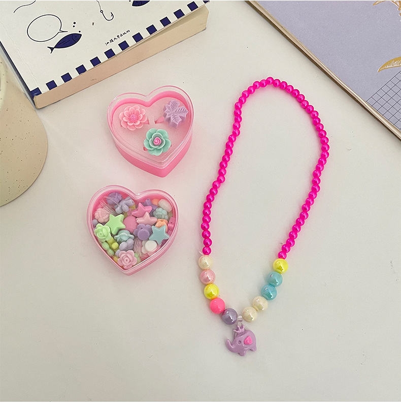 66pc children’s Unicorn bracelet pink set