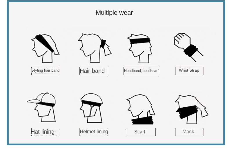 Anti-perspirant headband Breathable yoga headband
