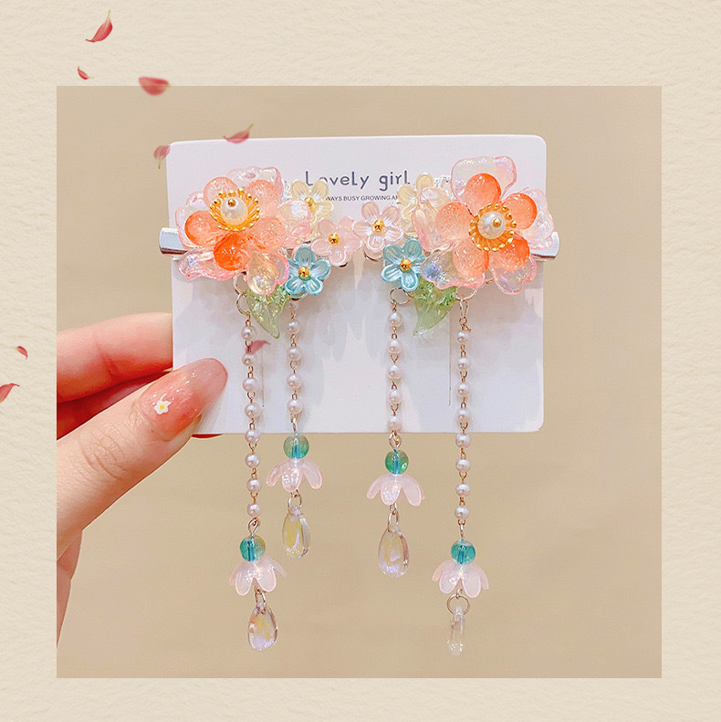 Antique hair clip for kids Super fairy bow hair clip for girls