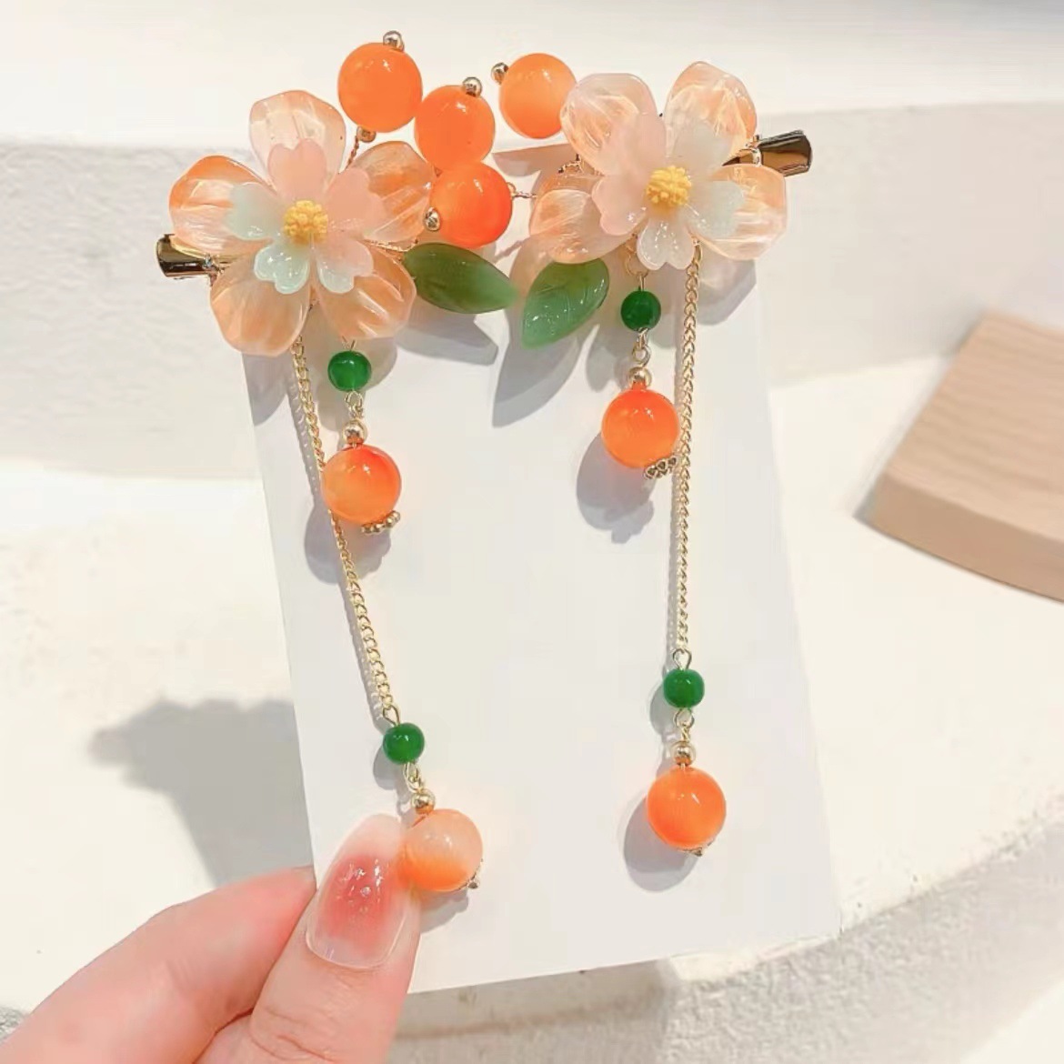 Antique hair clip for kids Super fairy bow hair clip for girls