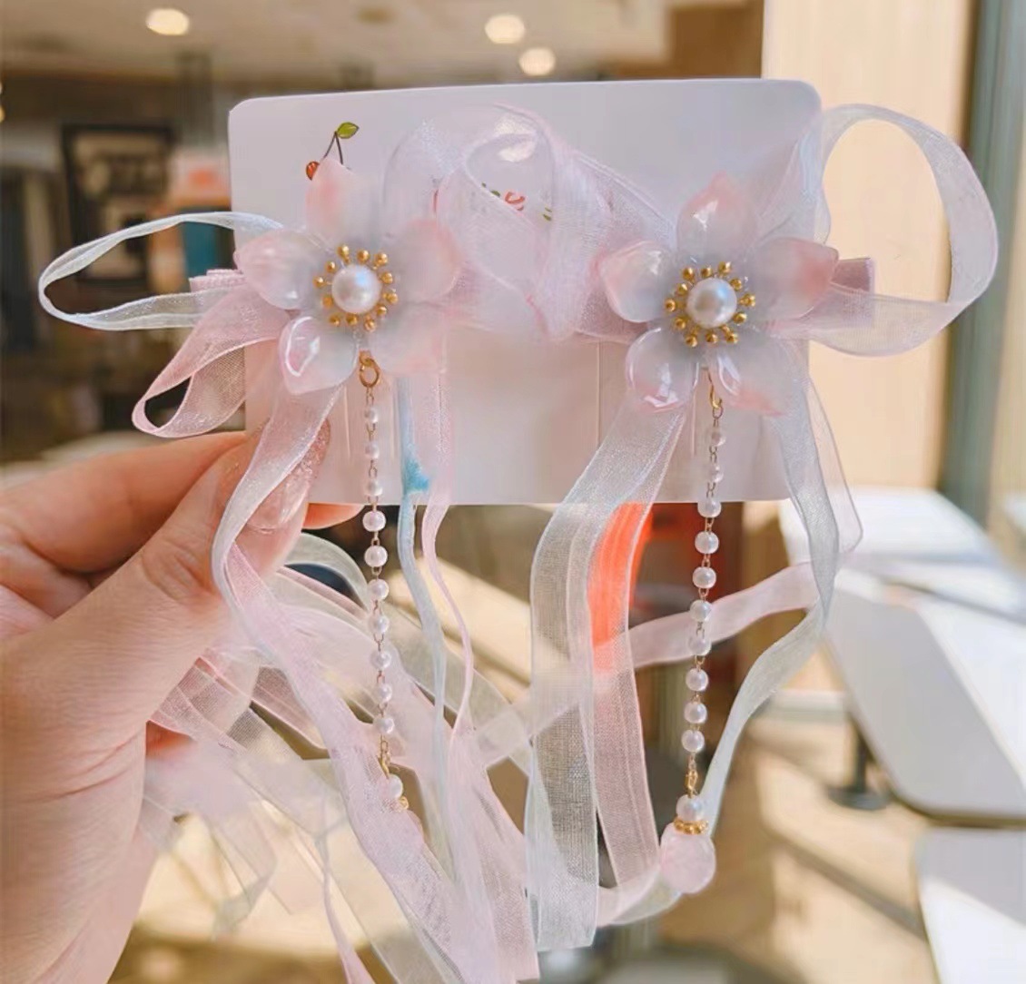 Antique hair clip for kids Super fairy bow hair clip for girls