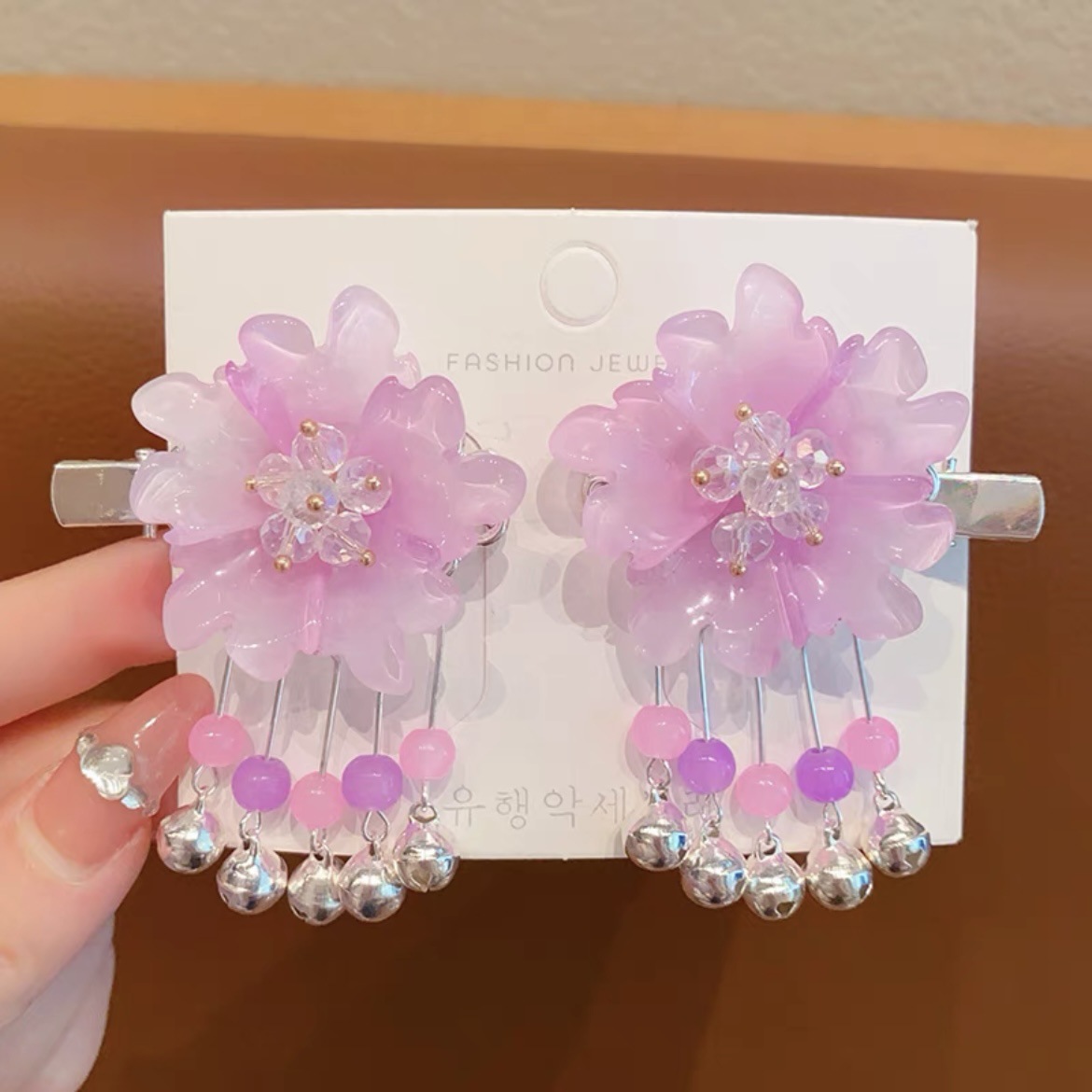 Antique hair clip for kids Super fairy bow hair clip for girls