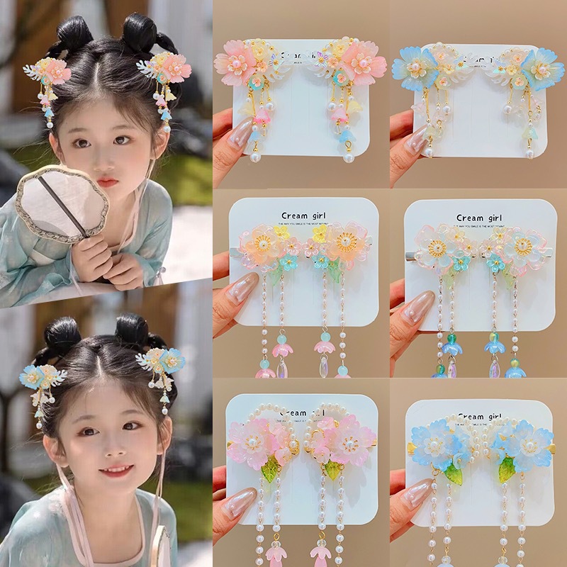 Antique hair clip for kids Super fairy bow hair clip for girls