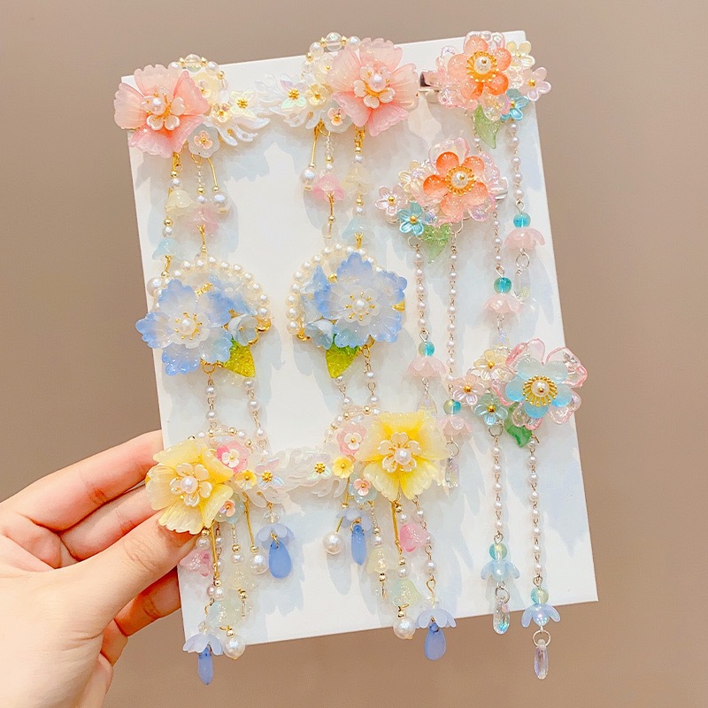Antique hair clip for kids Super fairy bow hair clip for girls