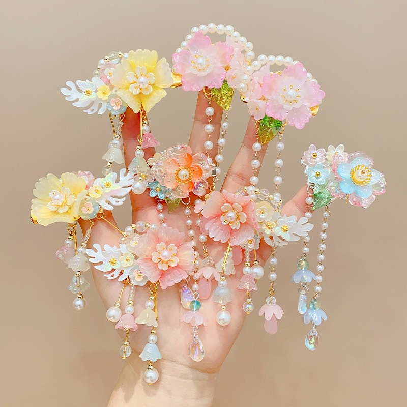 Antique hair clip for kids Super fairy bow hair clip for girls
