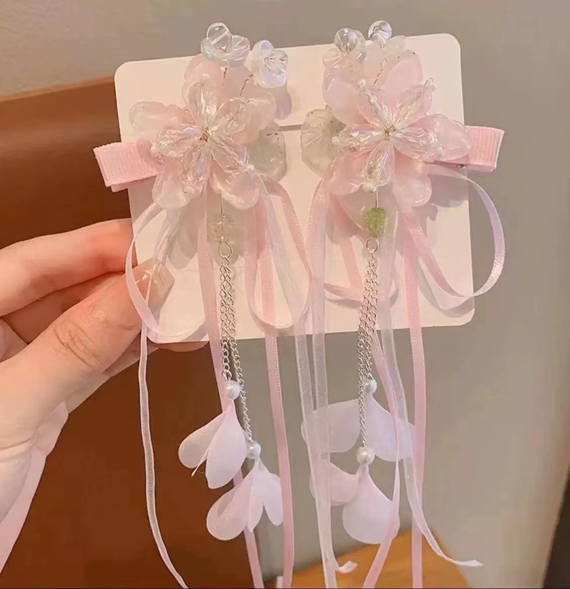 Antique hair clip for kids Super fairy bow hair clip for girls