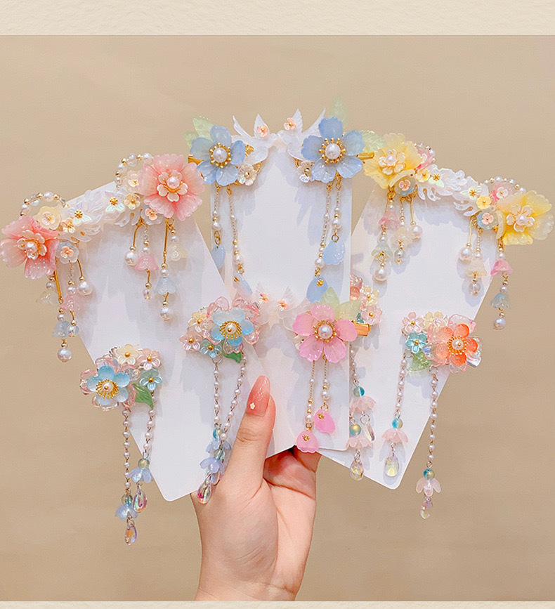 Antique hair clip for kids Super fairy bow hair clip for girls
