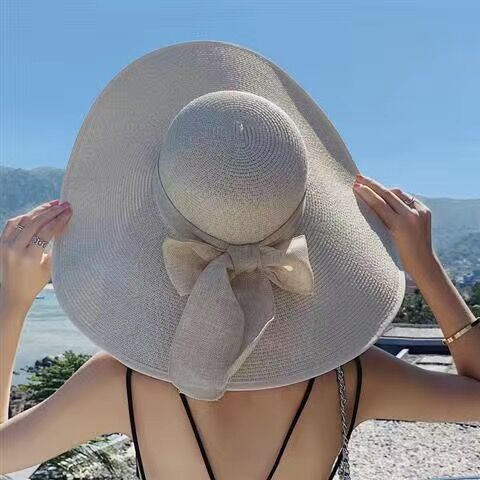 Beach beach hat with big brim and sun hat