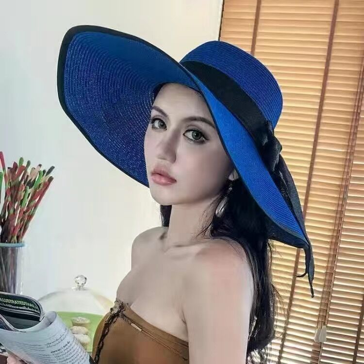 Beach beach hat with big brim and sun hat