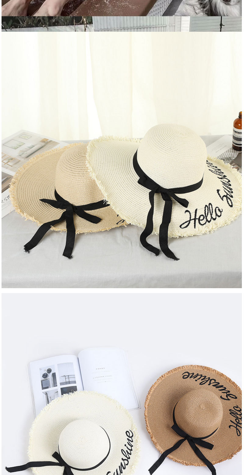 Beach beach hat with big brim and sun hat