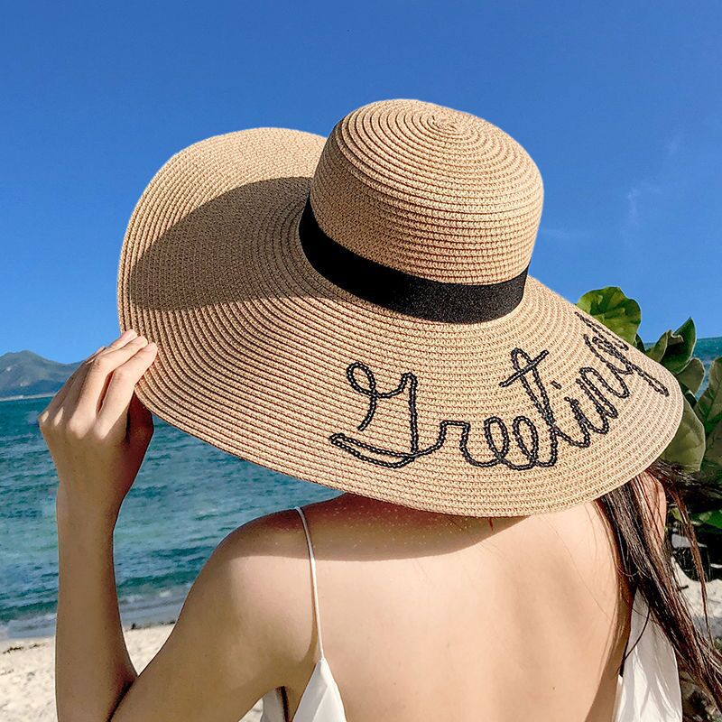 Beach beach hat with big brim and sun hat