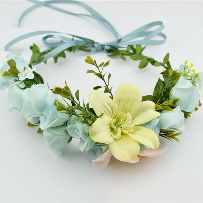 Boho Big Flower wreath headband