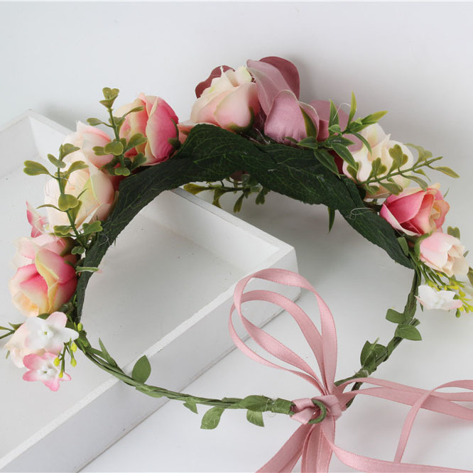 Boho Big Flower wreath headband
